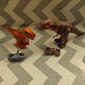 SET OF 2 - Dinosaur Animated RC the black series radio controlled Dino T.Rex